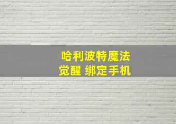 哈利波特魔法觉醒 绑定手机